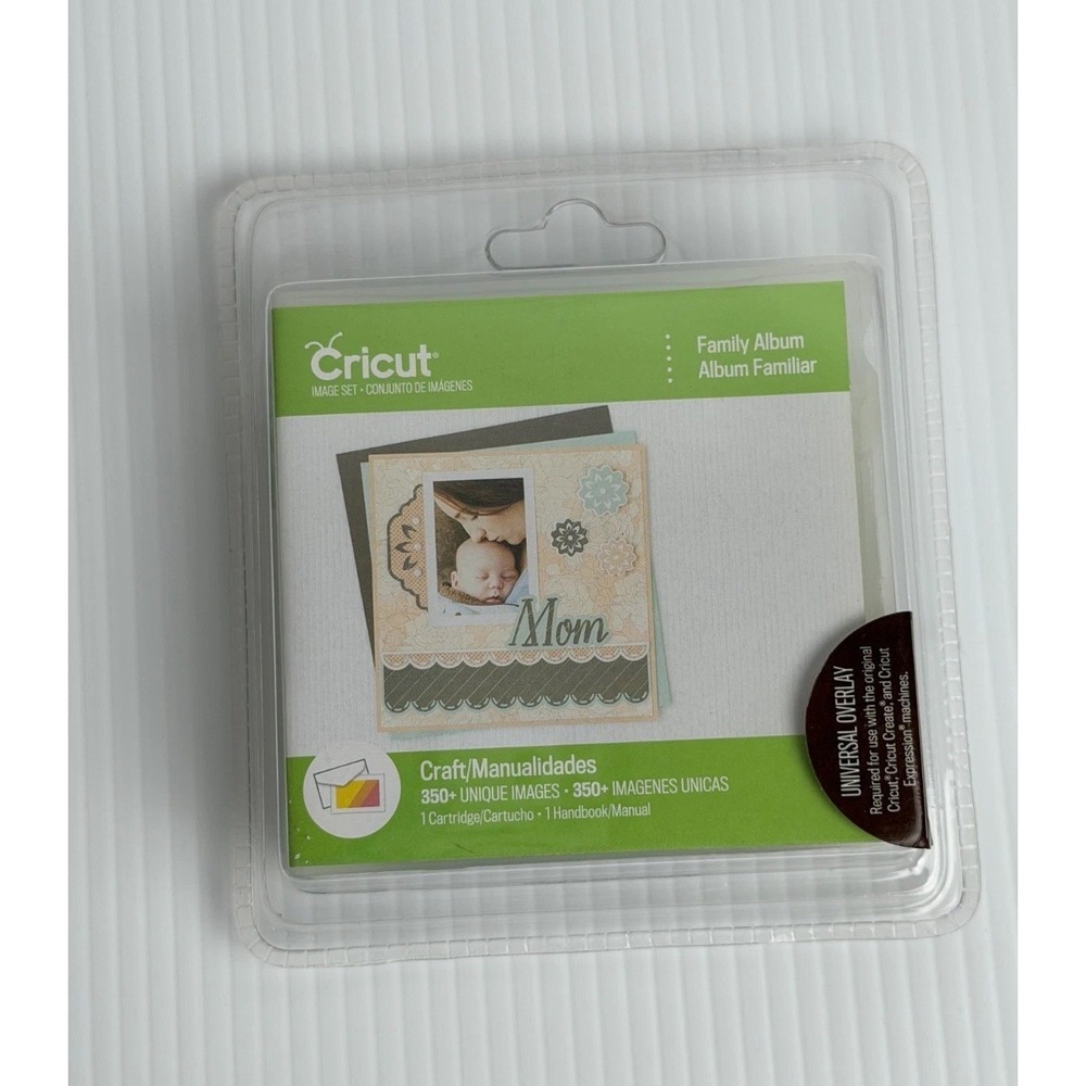 Cricut Family Album Cartridge 350 Images Universal Overlay Sealed